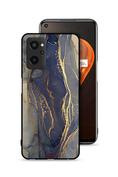 Tolwak غطاء حماية لهاتف Realme 9i 4G بنمط رخامي لامع