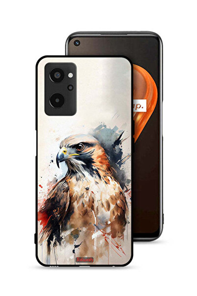 Tolwak Realme 9i 4G Protective Case Cover Eagle Abstract Art