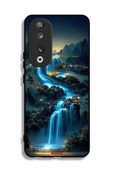 Tolwak غطاء حماية لهاتف Honor 90 بتصميم شلال فني