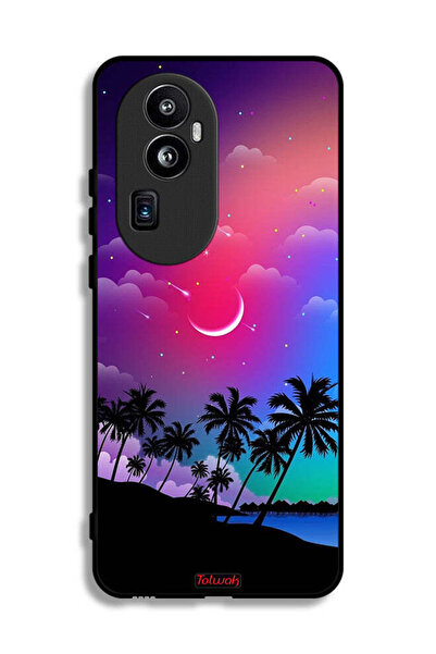 Tolwak غطاء حماية لهاتف Oppo Reno10 Pro Plus - فن القمر في الليل