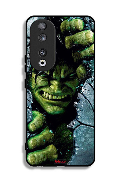 Tolwak غطاء حماية لهاتف Honor 90 بتصميم هالك المذهل