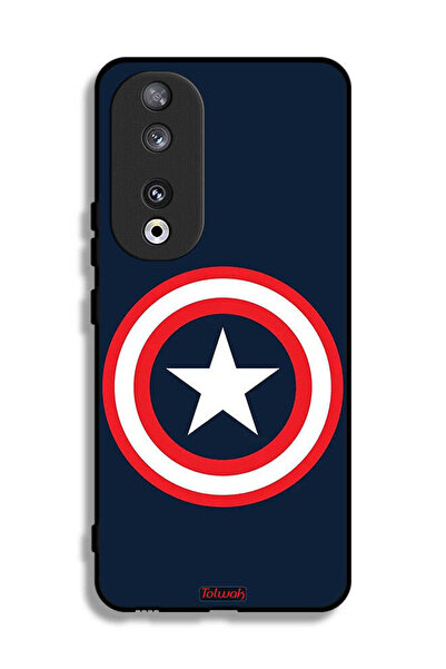 Tolwak غطاء حماية لهاتف Honor 90 بتصميم كابتن أمريكا