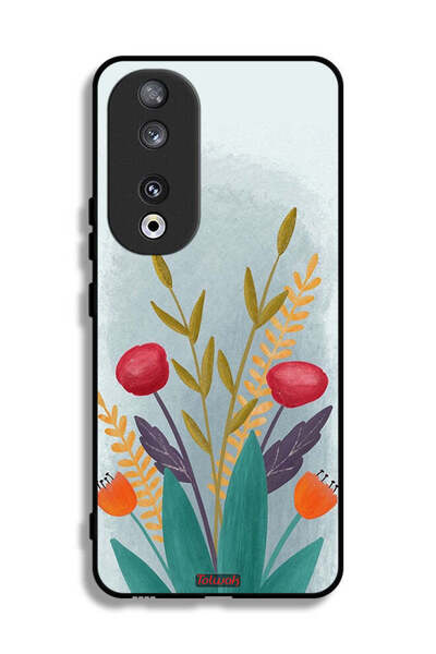 Tolwak غطاء حماية لهاتف Honor 90 برسومات نباتية