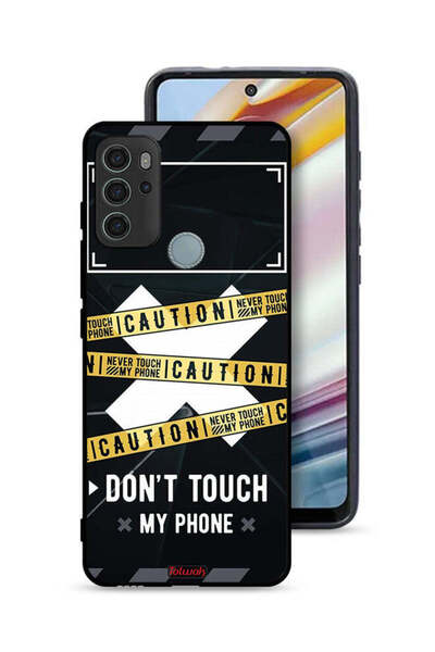 Tolwak غطاء حماية لهاتف موتورولا موتو جي 60 إس - تحذير: لا تلمس هاتفي أبدًا