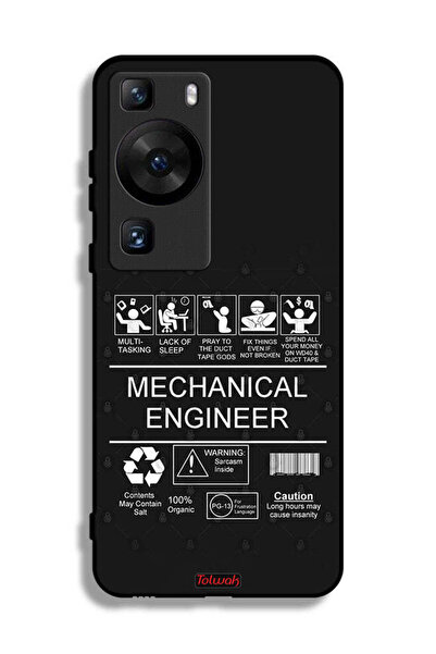 Tolwak غطاء حماية لهاتف هواوي P60 - ملصق مهندس ميكانيكي