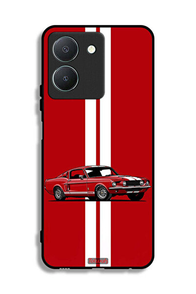 Tolwak Vivo Y36 4G Protective Case Cover Vintage Car Abstract Art