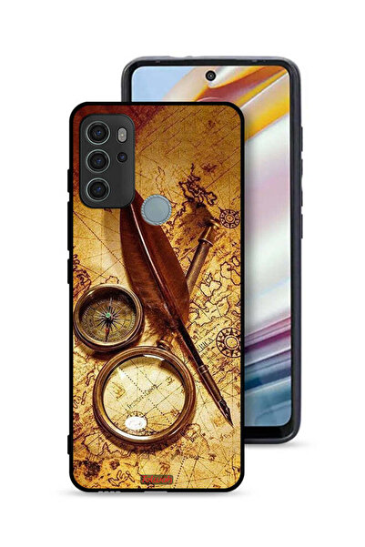 Tolwak غطاء حماية موتورولا موتو جي 60 إس بتصميم بوصلة عتيقة