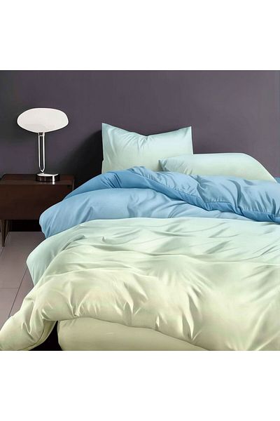 Pucioasa Finet 4-piece bed linen, mint blue gradient