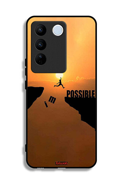 Tolwak غطاء حماية لهاتف Vivo V27 مطبوع عليه عبارة "أنا ممكن"