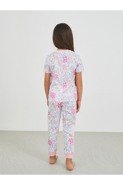 Styli All-Over Print Short Sleeve T-Shirt and Pyjama Set