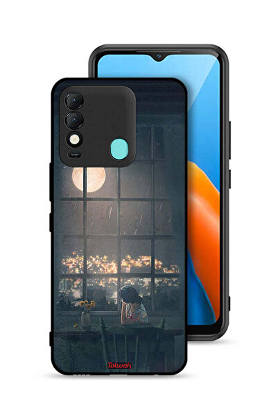 Tolwak غطاء حماية لهاتف Tecno Spark 8 برسومات القمر