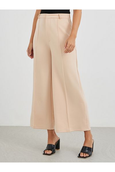 Styli Mid Rise Wide Leg Trousers