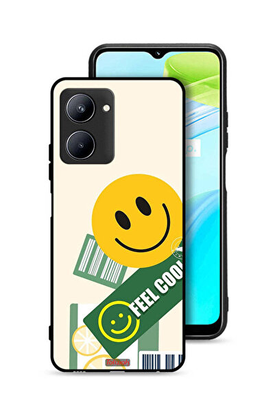 Tolwak Realme C33 Protective Case Cover Feel Cool Sticker