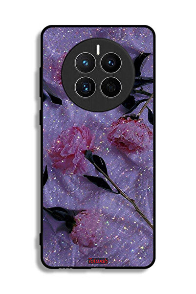 Tolwak غطاء حماية لهاتف هواوي ميت 50 إي بنقشة ورود لامعة