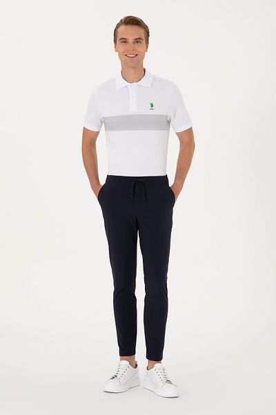 U.S. Polo Assn. Men's Navy Blue Canvas Trousers 50308040-Vr033