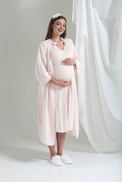 Tuba Lohusa Tuba Special Design Nightgown Dressing Gown Set