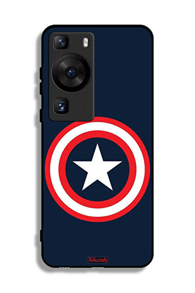 Tolwak غطاء حماية لهاتف هواوي P60 بتصميم كابتن أمريكا