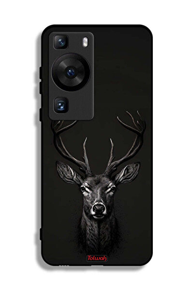 Tolwak غطاء حماية لهاتف هواوي P60 بتصميم غزال رقمي