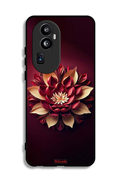 Tolwak غطاء حماية لهاتف Oppo Reno10 Pro Plus بتصميم زهور تجريدية