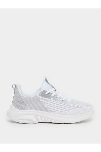 Styli Textured Mesh Lace Up Sneakers