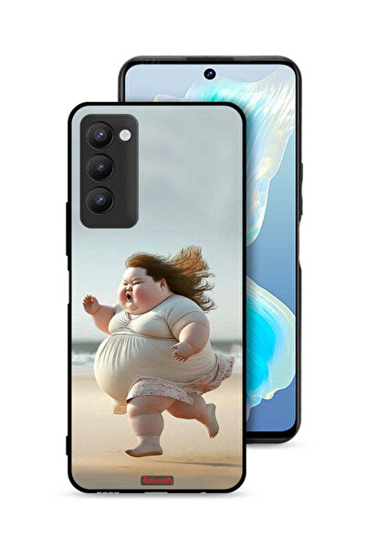 Tolwak غطاء حماية لـ Tecno Camon 18 بتصميم فتاة سمينة تركض