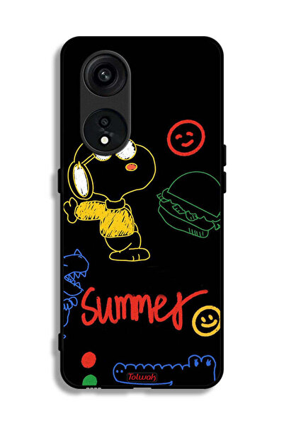 Tolwak غطاء حماية لهاتف Oppo Reno 8T 5G بملصق صيفي