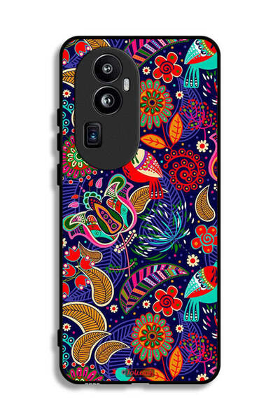 Tolwak جراب حماية لهاتف Oppo Reno10 Pro (الصين) بنقشة طيور وزهور