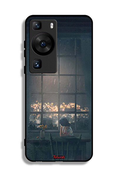 Tolwak غطاء حماية لهاتف Huawei P60 Pro بتصميم منظر القمر