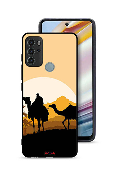 Tolwak غطاء حماية موتورولا موتو جي 60 إس برسومات جمال في الصحراء