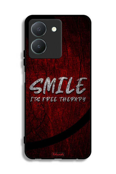 Tolwak Vivo Y36 4G Protective Case Cover Smile Its Free Therapy