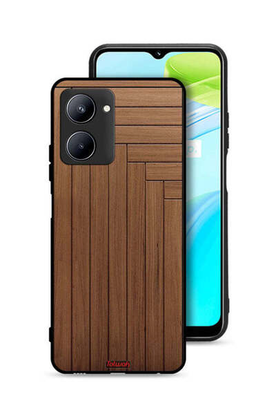 Tolwak غطاء حماية لهاتف Realme C33 بنمط باب