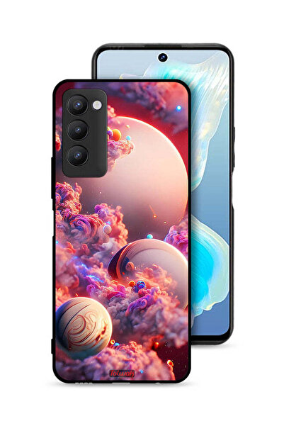 Tolwak غطاء حماية لهاتف تكنو كامون 18 بتصميم غيوم وفن تجريدي