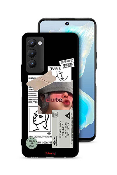 Tolwak غطاء حماية لهاتف تكنو كامون 18 بملصق لطيف