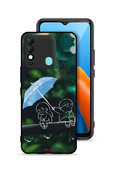 Tolwak غطاء حماية لهاتف Tecno Spark 8 بتصميم زوجين من الفن التجريدي
