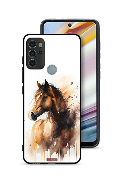 Tolwak غطاء حماية موتورولا موتو جي 60 إس بتصميم حصان تجريدي