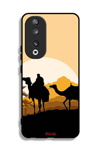 Tolwak غطاء حماية لهاتف Honor 90 برسومات جمال في الصحراء