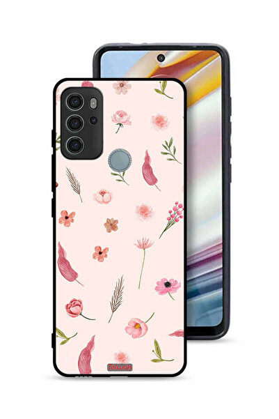 Tolwak غطاء حماية لهاتف موتورولا موتو جي 60 إس بنقشة أوراق وورود