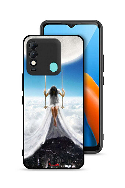 Tolwak غطاء حماية لهاتف تكنو سبارك 8 بتصميم فن مدينة الغيوم القمرية