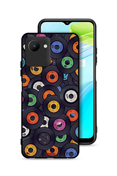 Tolwak غطاء حماية لهاتف Realme C30s بنمط أقراص مضغوطة