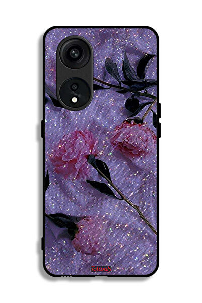 Tolwak غطاء حماية لهاتف Oppo Reno 8T 5G بنقشة ورود لامعة