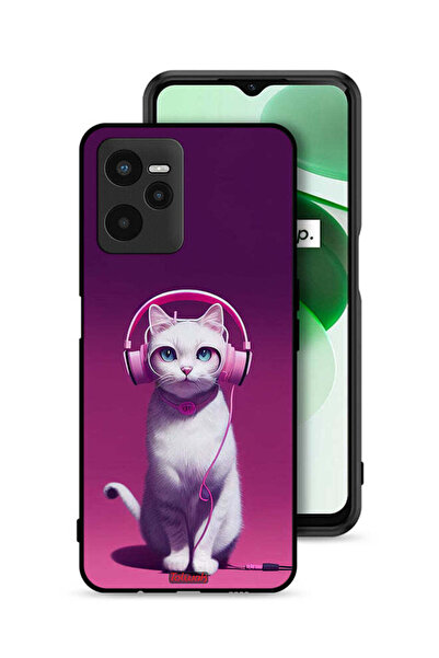 Tolwak Realme C35 Protective Case Cover Cute Kitten