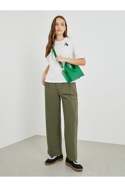 Styli Embroidered Detail Oversized T-Shirt