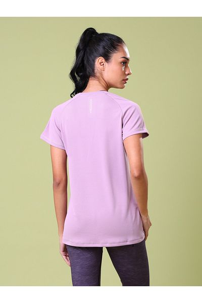 Technosport By Styli Solid Slim Fit Crew Neck T-Shirt