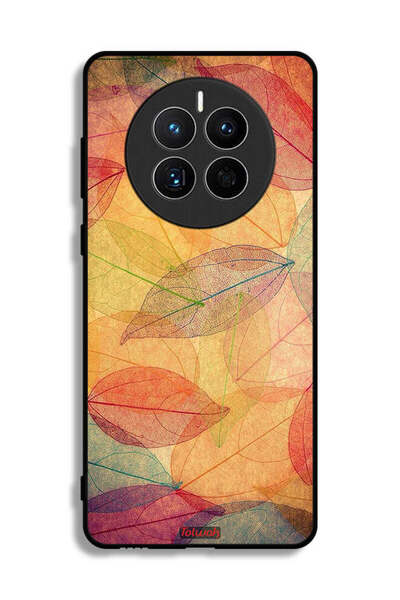 Tolwak غطاء حماية لهاتف هواوي ميت 50 إي بطبعة أوراق فنية رقمية تجريدية