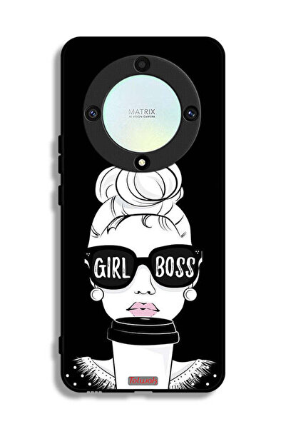 Tolwak غطاء حماية لهاتف Honor X9a بتصميم Girl Boss