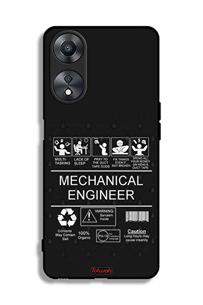 Tolwak غطاء حماية لهاتف Oppo A58 5G، ملصق مهندس ميكانيكي