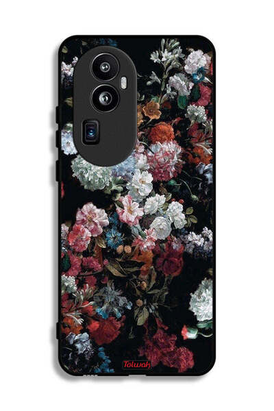 Tolwak غطاء حماية لهاتف Oppo Reno10 Pro Plus بنقشة الورود العتيقة