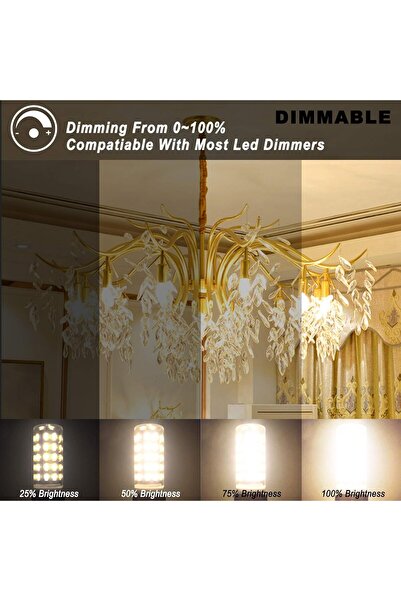 Generic G9 LED Bulb, 5W, Warm White (3000K), 100% Dimmable, AC220-240V Pack of 5