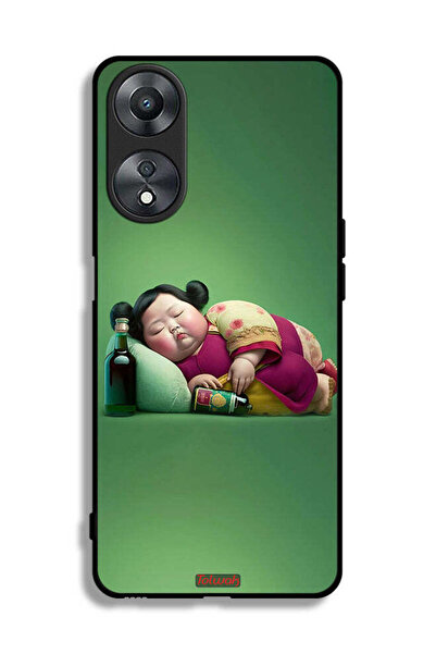 Tolwak غطاء حماية لهاتف Oppo A58 5G - فتاة سمينة