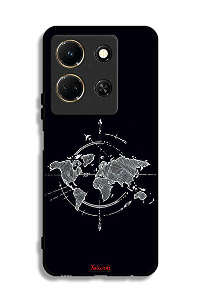 Tolwak غطاء حماية لهاتف Infinix Note 30 برسومات البوصلة